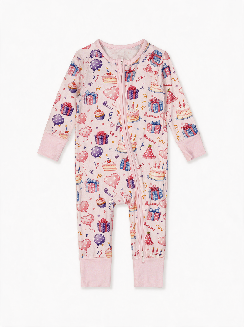 Birthday Wish Convertible Romper flat lay