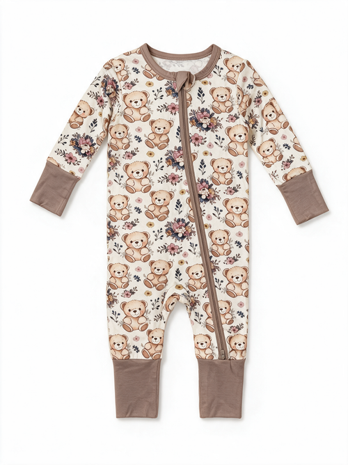 Bear Hug Convertible Romper flat lay