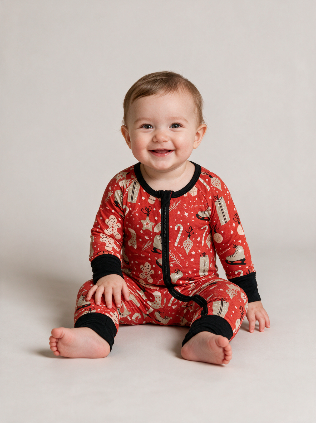 Merry Bright Convertible Romper on baby