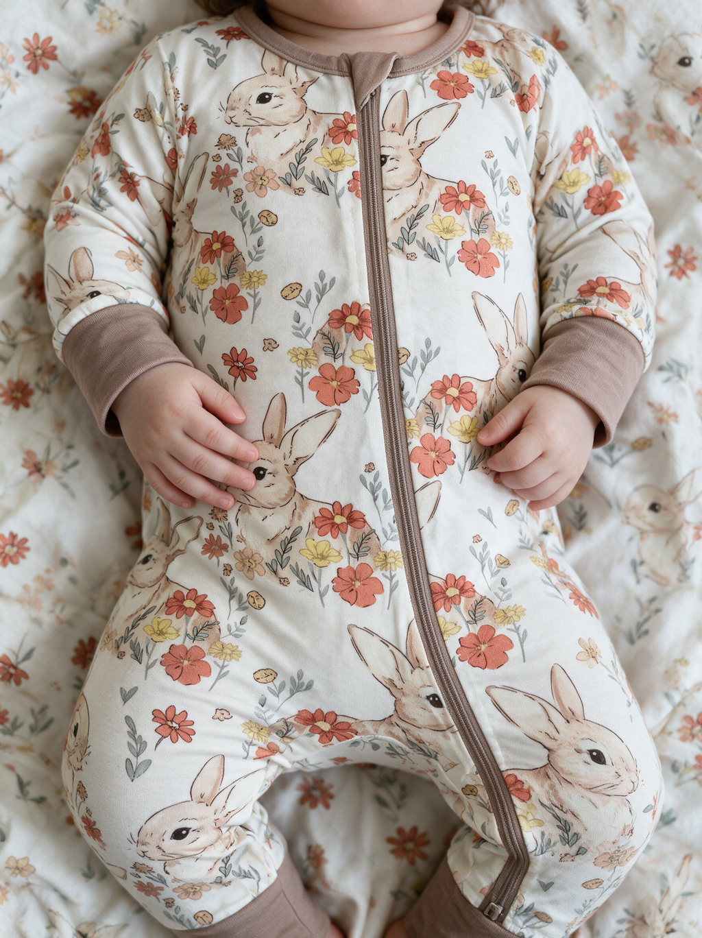 Clover Meadow Convertible Romper detail