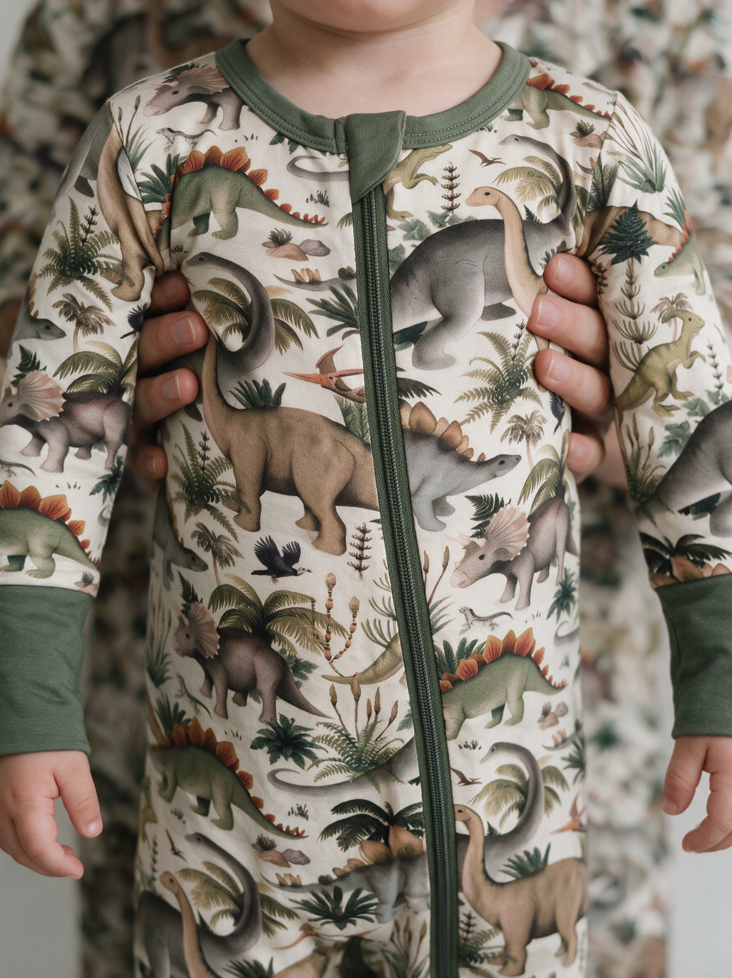 Fern Valley Convertible Romper zipper and cuff detail