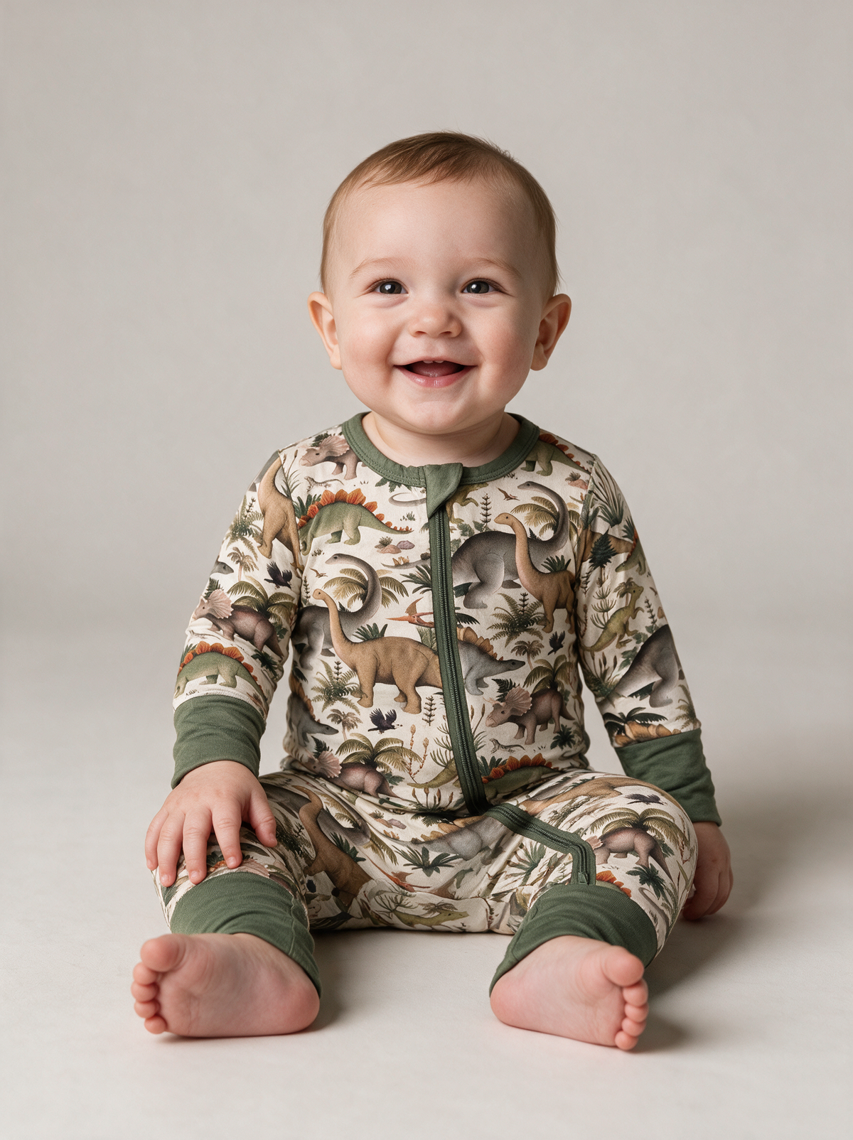 Fern Valley Convertible Romper on baby