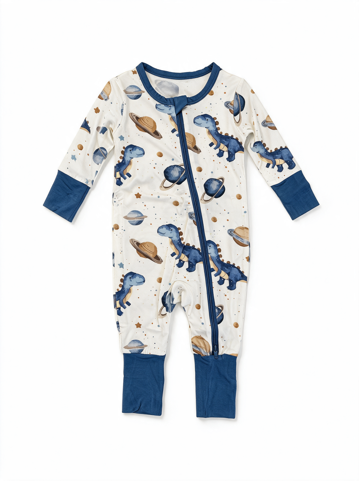 Dino Orbit Convertible Romper flat lay
