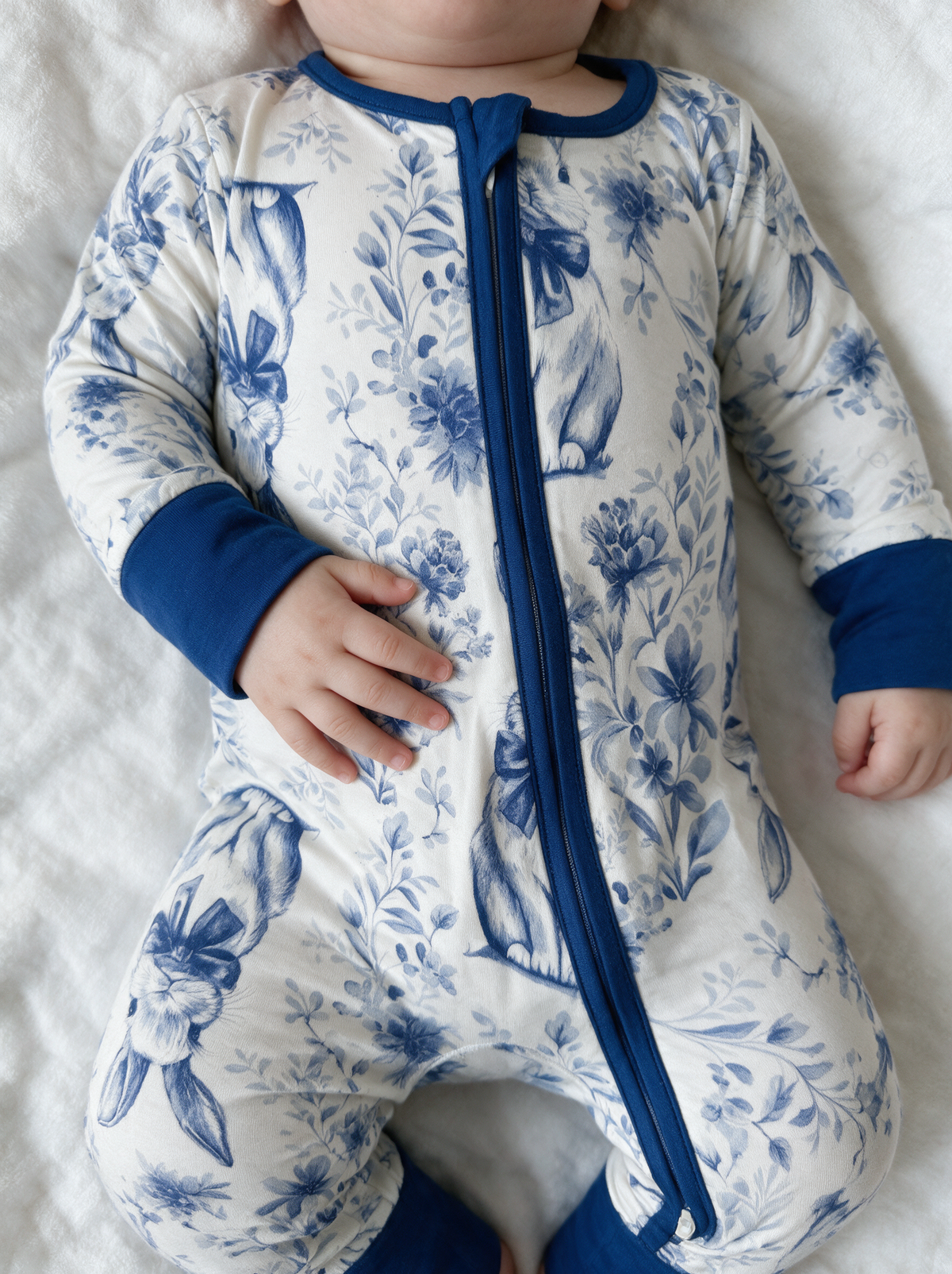 Bluebell Bunny Convertible Romper detail