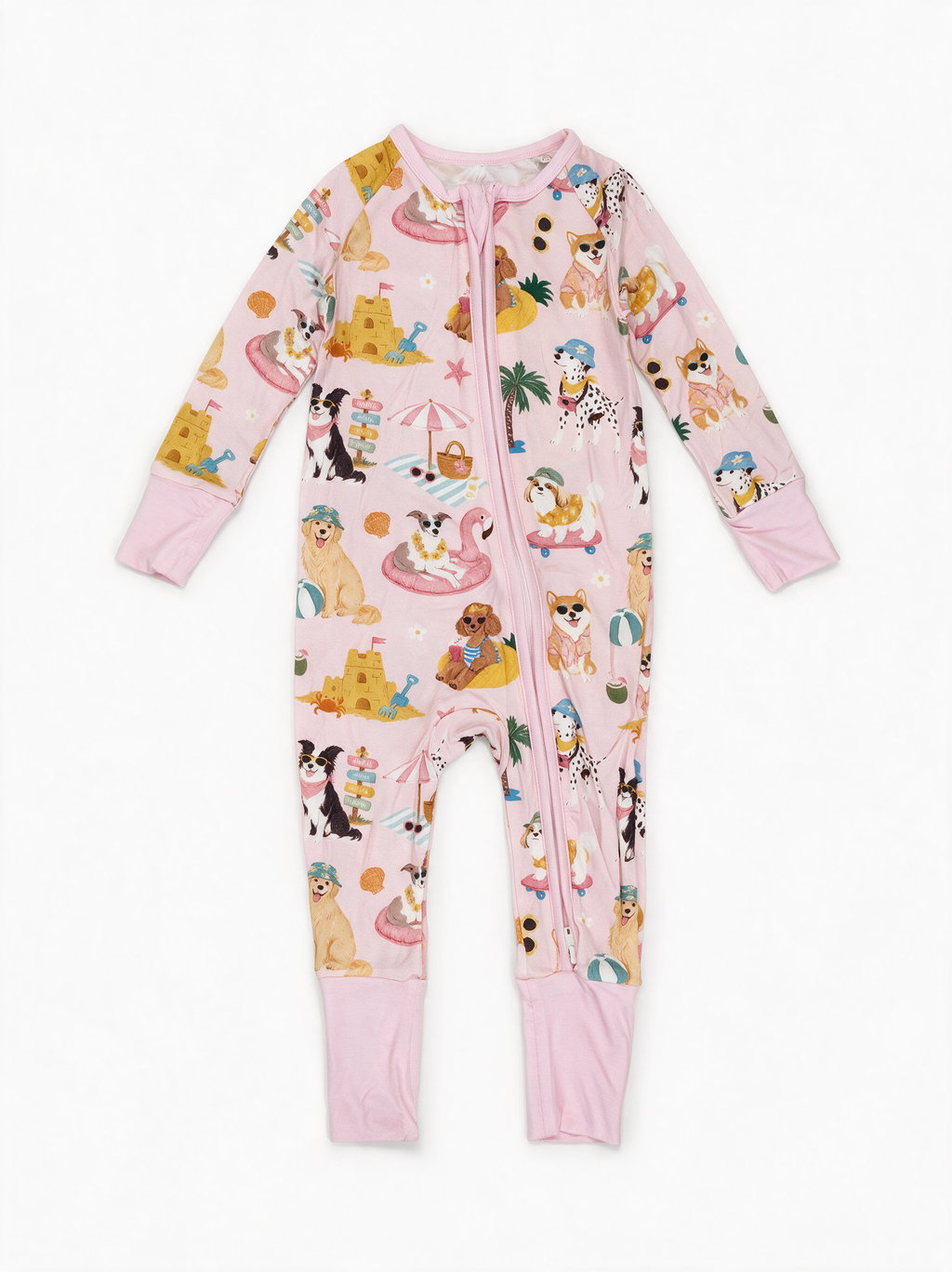 Beach Pups Convertible Romper flat lay