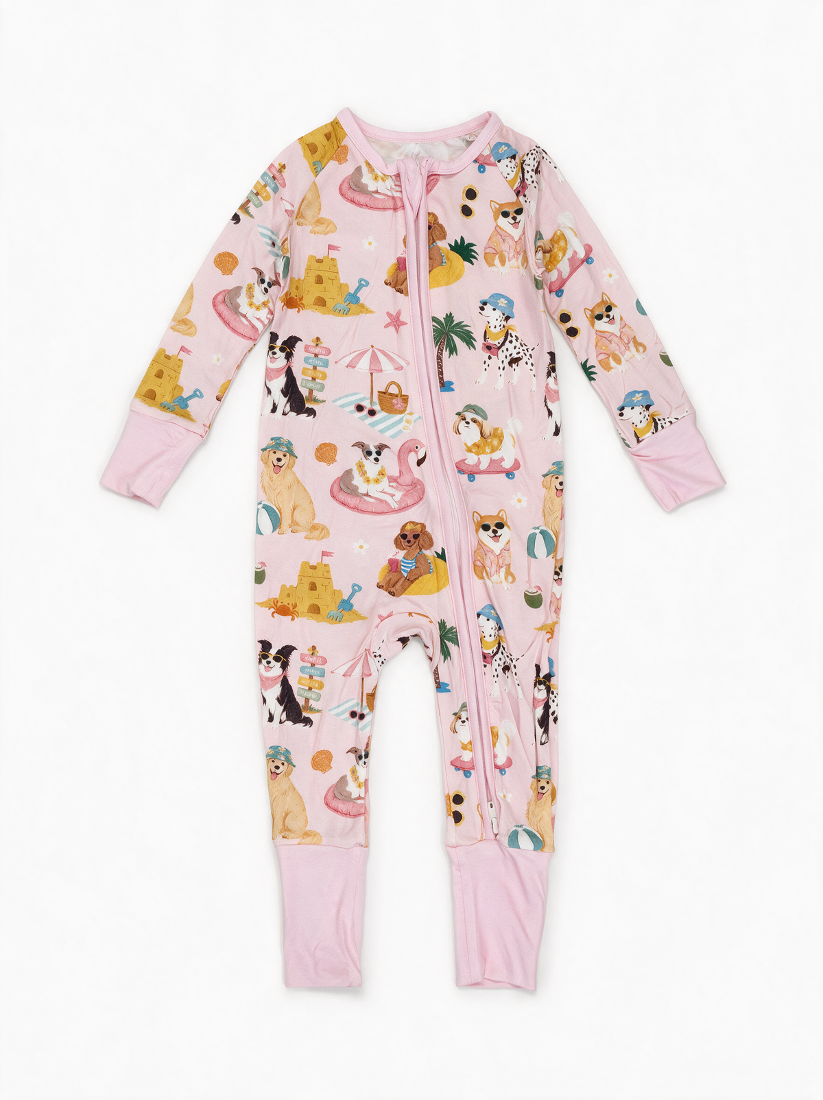 Beach Pups Convertible Romper flat lay