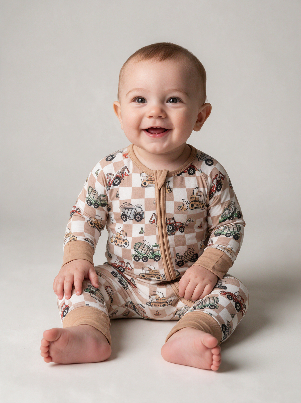 Dirt Road Convertible Romper on baby