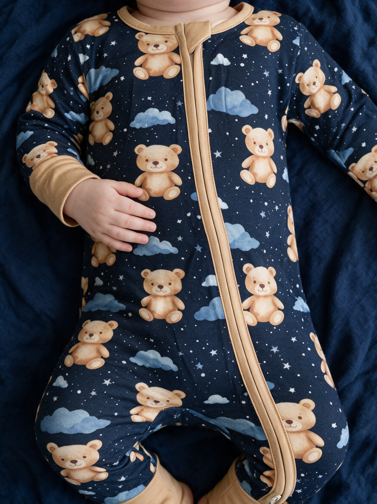 Sleepy Skies Convertible Romper detail
