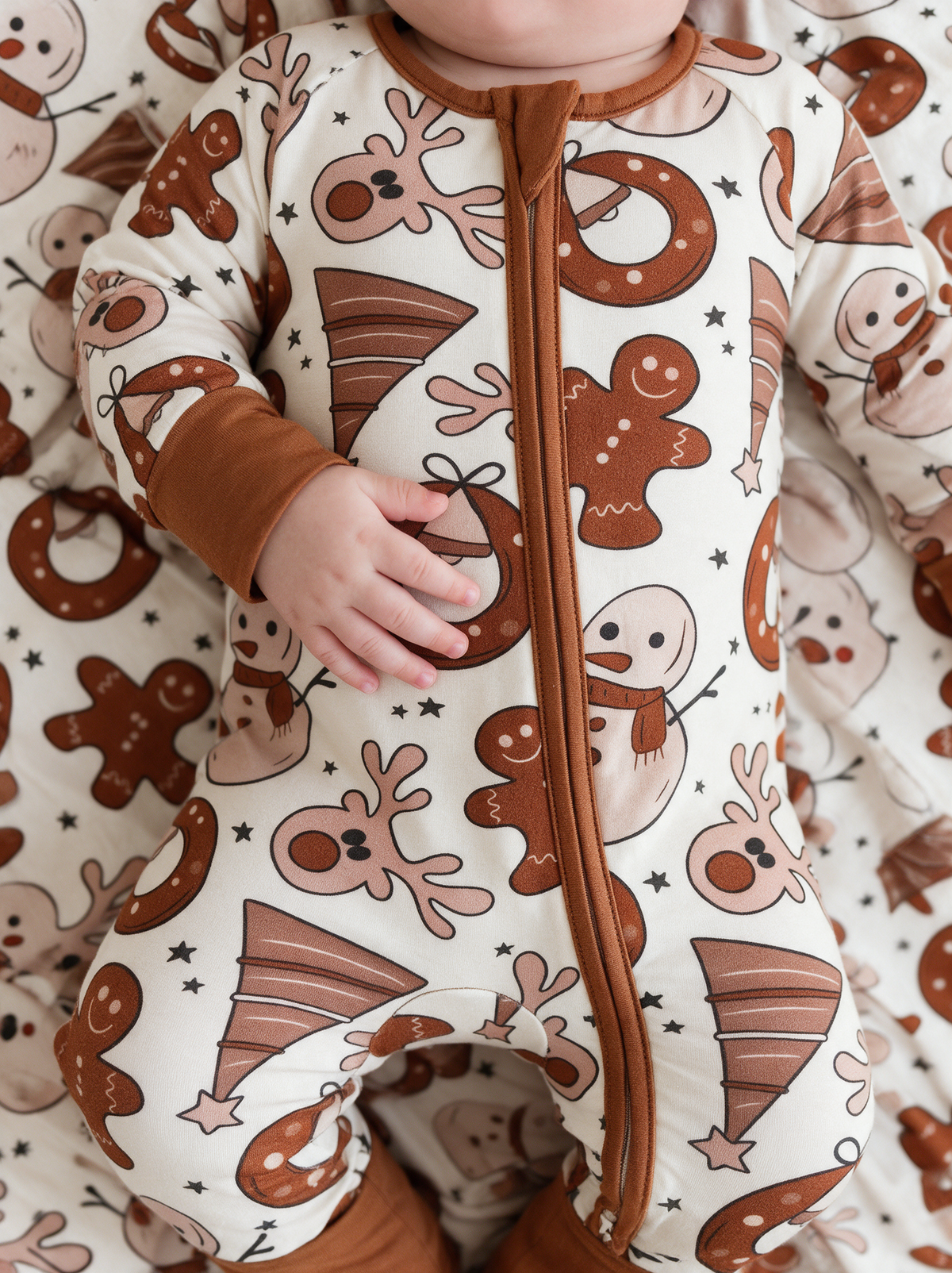 Gingersnap Convertible Romper detail