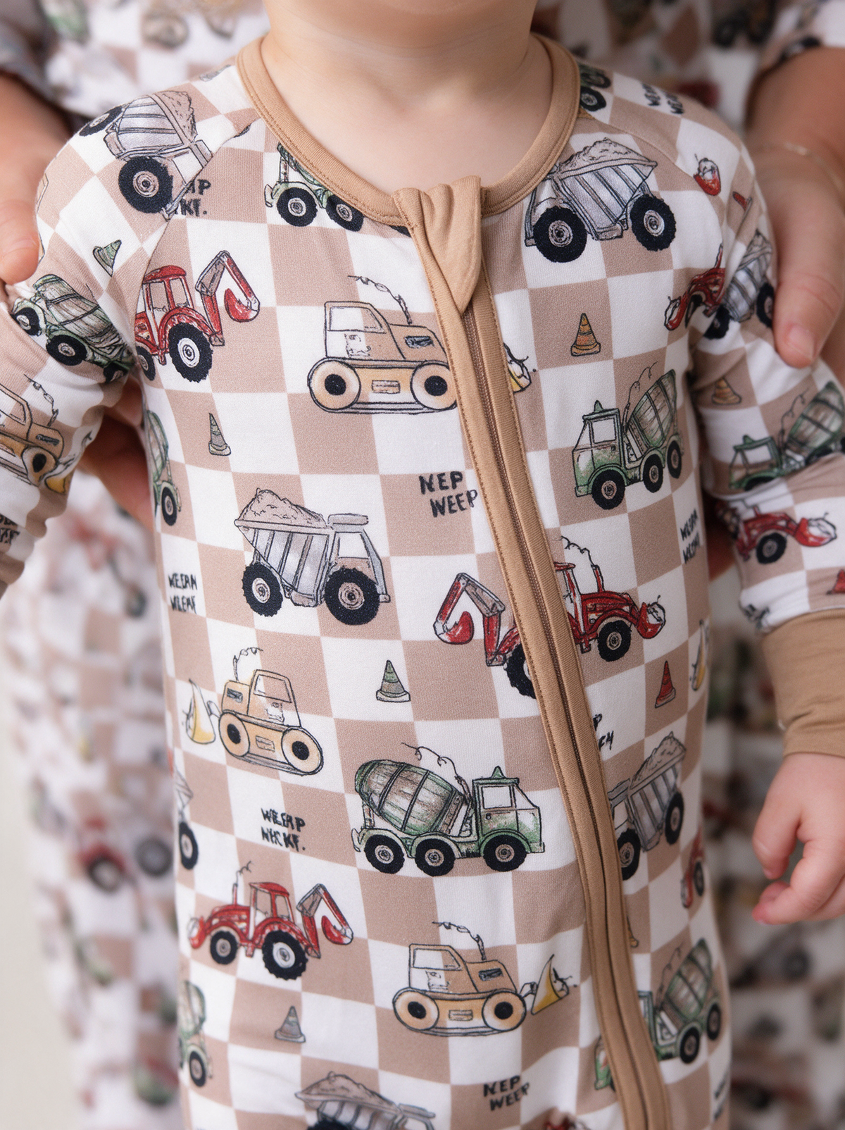 Dirt Road Convertible Romper zipper and cuff detail
