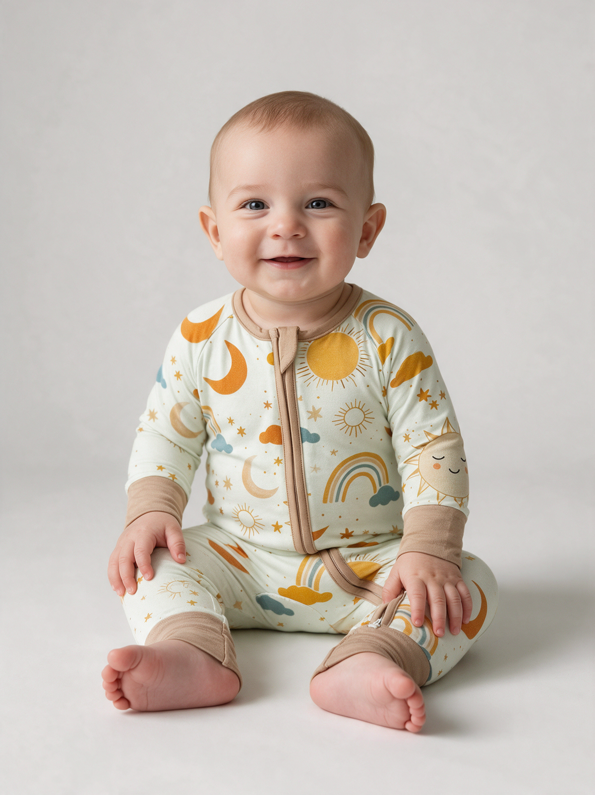 Sunny Side Convertible Romper on baby