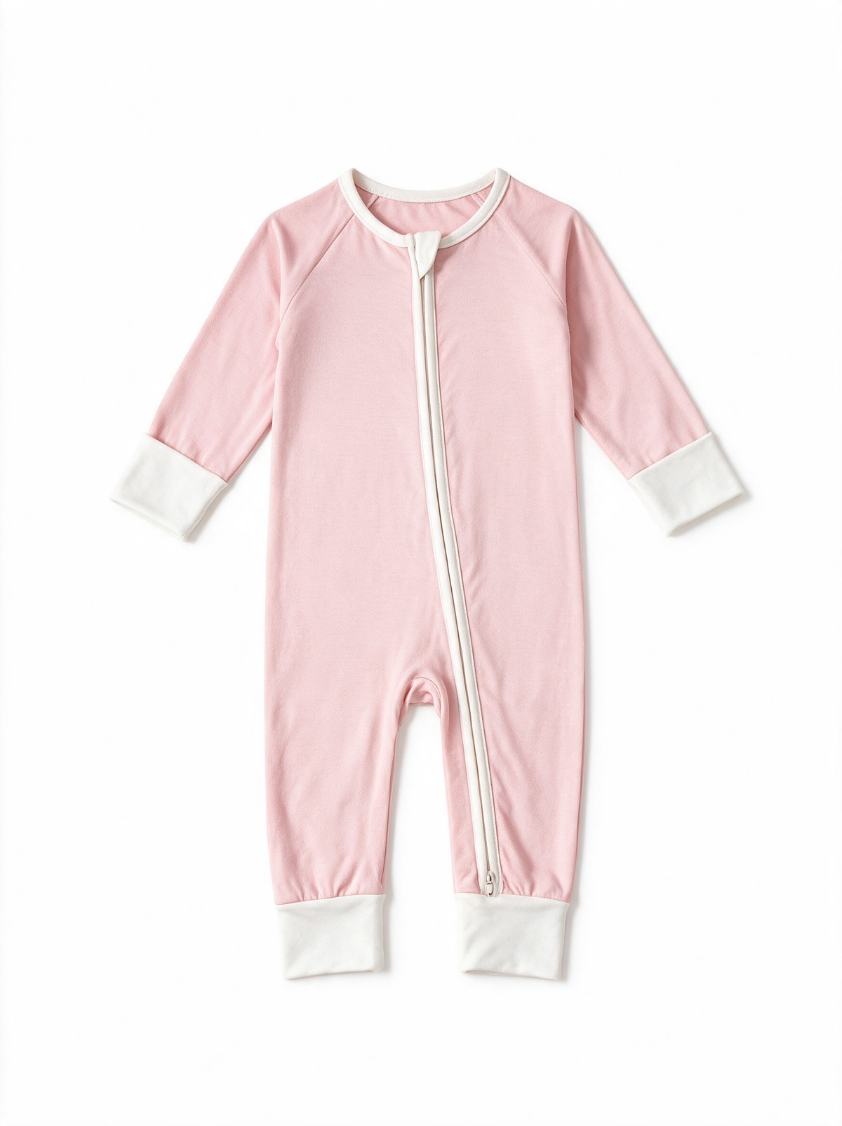 Petal Pink Convertible Romper flat lay