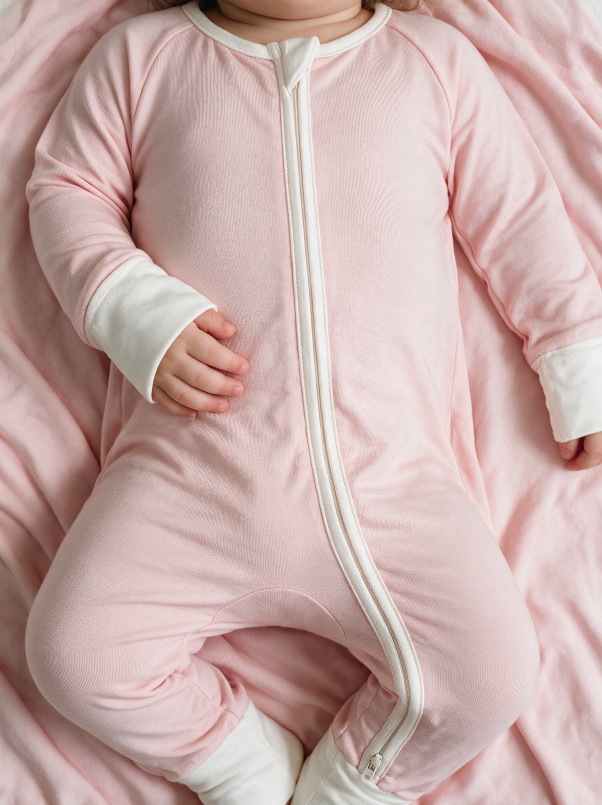 Petal Pink Convertible Romper detail